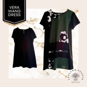 Vera Wang Dress Size XL Dress w/ Floral Design